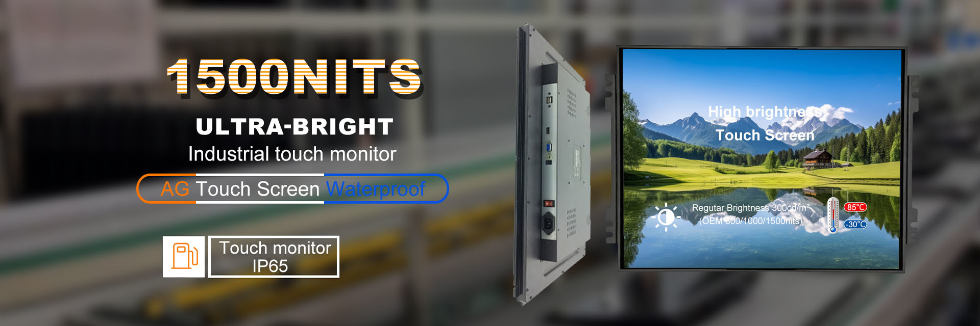 qualité Moniteur industriel de contact usine