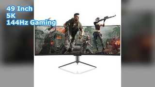 Moniteur de jeu 49 pouces 5K 144 Hz, visuels immersifs