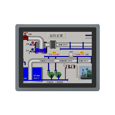 Moniteur tactile de 15 pouces avec multi-touch 1024x768 Moniteur d'écran tactile capacitif IP65 Moniteur industriel
