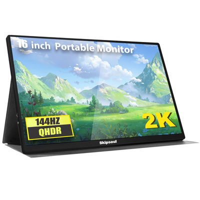 Nouveau moniteur portable de 16 pouces pour ordinateur portable 2K 130Hz Affichage d'ordinateur Écran de jeu portable mince