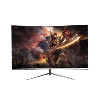 Moniteurs LED de jeu de bureau blanc 27 pouces Moniteur courbé 165hz 1920 X 1080