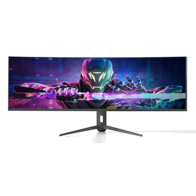 Super large écran 49 pouces LCD 5K Moniteur de jeu Moniteur incurvé