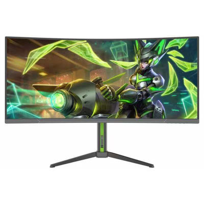 Moniteur LCD rétroéclairé à LED ultra large de 34 pouces Vitesse de rafraîchissement 180Hz Panneau IPS HD Fonctionnalités USB Ordinateur de jeu Bureau d'ordinateur portable