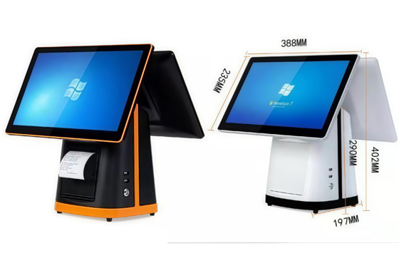 Systèmes de point de vente (POS) tout-en-un avec écran 16:9, processeur Windows/Android, pour la vente au détail, l'impression de factures, et caisse enregistreuse tactile